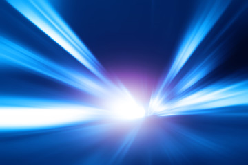 Abstract image of high speed on the road.