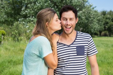 Obraz premium Cute couple in the park