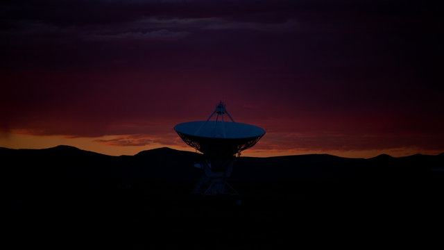 Very Large Array Space Radio Dish  VLA Observatories - Time Lapse