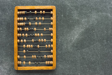abacus on chalkboard - Powered by Adobe