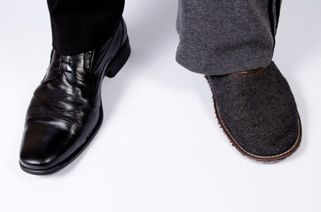 slipper and elegant men's shoe