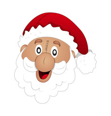 Funny Old Santa Laughing Face