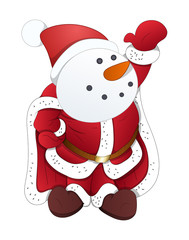 Dancing Santa Claus Character Vector