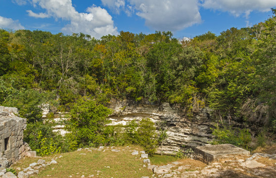 Holy Mayan Cenote in Chichen Itza sight, Mexico