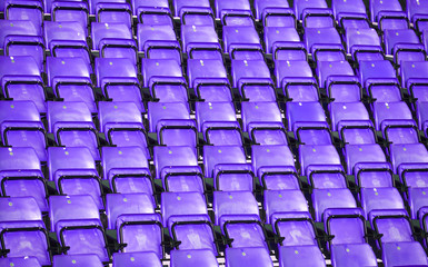Fototapeta premium Spectators seats at a stadium