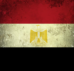 Grunge flag of Egypt