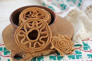 Teterki, Russian rye cookies for spring equinox selebration