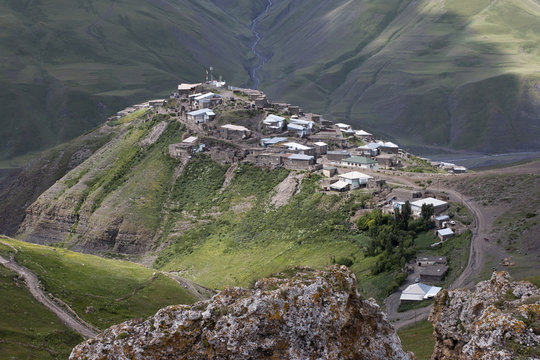 village Xinaliq at Azerbajan mountines Caucasus