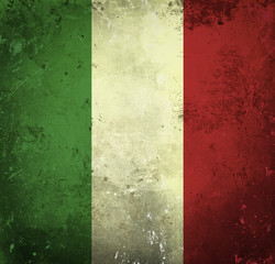 Grunge flag of Italy