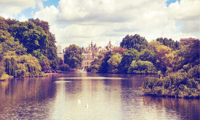 Green park, London. Lake