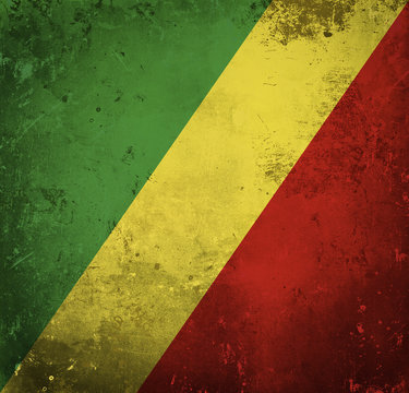 Grunge flag of Republic of the Congo © irishmaster