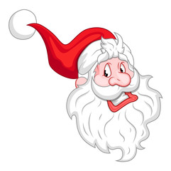 Laughing Santa Character Face
