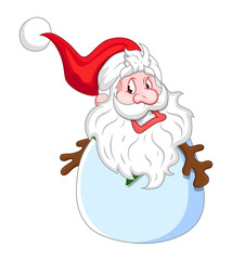 Happy Snowman Santa Character