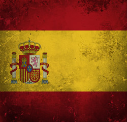 Fototapeta premium Grunge flag of Spain