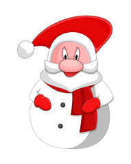 Happy Santa Claus Character