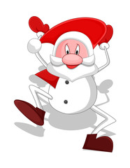 Funny Old Santa Dancing