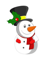 Funny Cute Snowman
