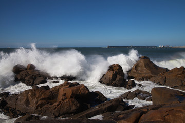 Atlantic waves at Portugal coast.