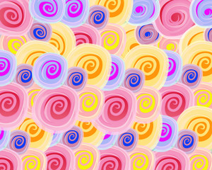 Pattern roses watercolor.