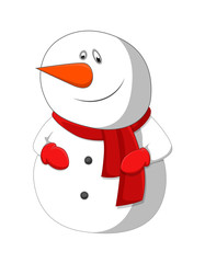 Funny Snowman Character