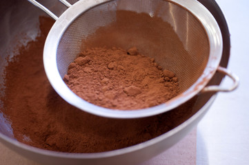 cioccolato amaro in polvere
