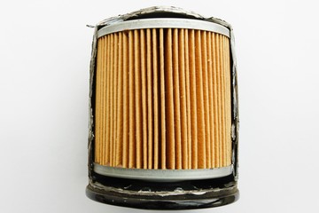 Fuel filter for engine car