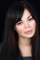 Obraz premium Beauty Girl with Longn Hair and Perfect skin