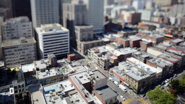 Time Lapse of Traffic In Downtown San Francisco 