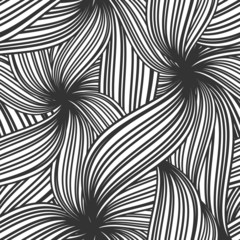 Abstract seamless background of striped leaves