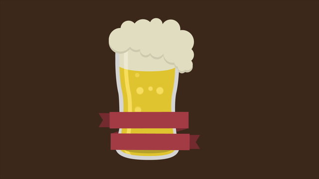 Beer label, Video animation, HD 1080
