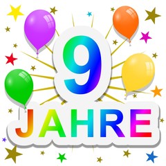 9 jahre Jubil&auml;um