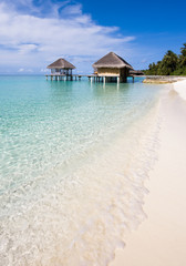 Water bungalow at afternoon, Maldives