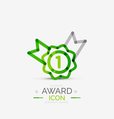 Award icon, logo.