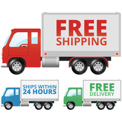 Free Shipping and Free Delivery Truck