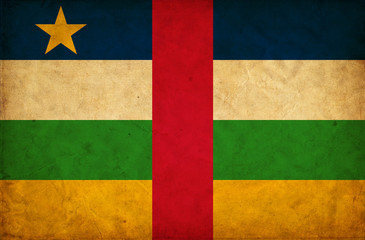 Central African Republic grunge flag