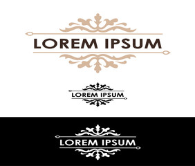 Stylish icon for fashion designers and textile industry