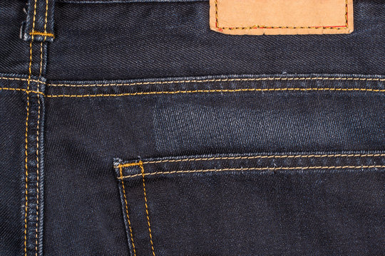 Blue jeans pocket.