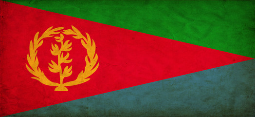 Eritrea grunge flag