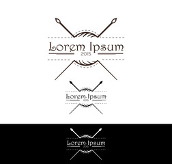 Stylish icon for fashion designers and textile industry