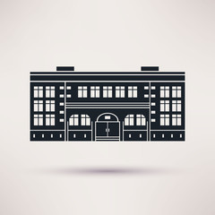 School. The building is an icon flat.