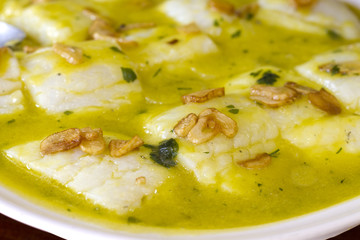 Cod in parsley sauce