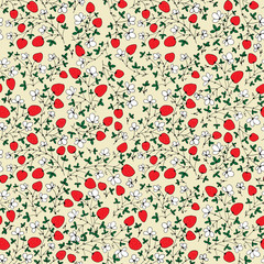 seamless pattern with berries