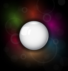 speech bubble on dark background