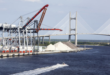 Fototapeta na wymiar Jacksonville Port