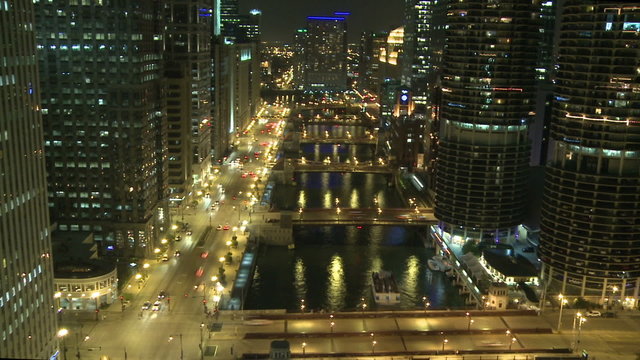 Chicago Overview at Night