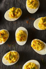 Homemade Spicy Deviled Eggs