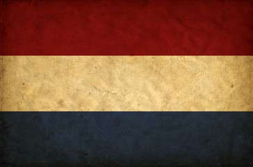 Netherlands grunge flag