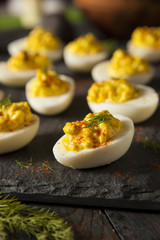 Homemade Spicy Deviled Eggs
