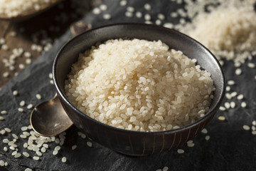 Fototapeta na wymiar Raw White Sushi Rice