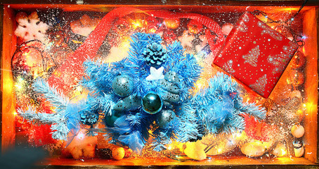 Christmas decorations Christmas gifts background